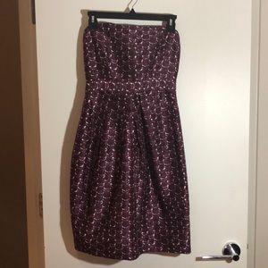 J Crew 100% silk, beautiful strapless dress.